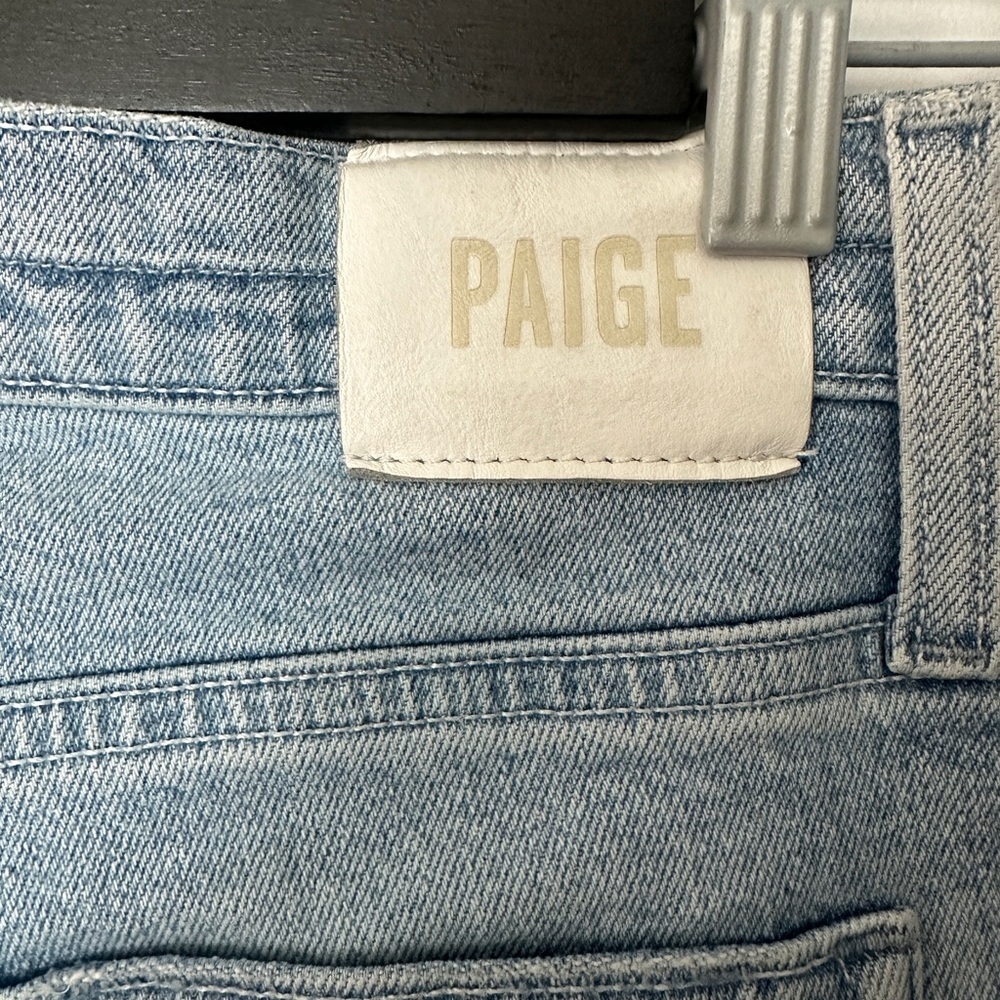 PAIGE Light Wash Straight-Leg Carpenter Style Jeans Women’s Size 27 - Picture 7 of 8